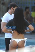 SplashNews Dominican-American actress, musician and former model, Jackie Cruz, Marisol "Flaca" Gonzales, Netflix series Orange Is The New Black white bikini Miami cousins