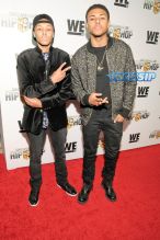 Russell Simmons II and Diggy Simmons AKM-GSI WE TV's "Growing Up Hip Hop Premiere" held at Haus.