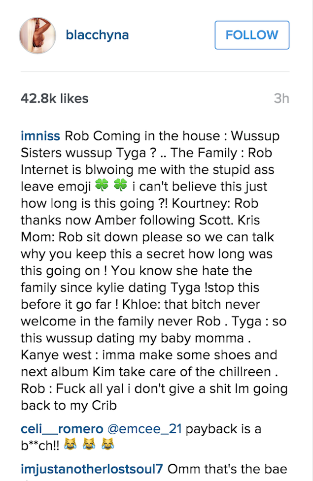 Blac Chyna Rob Kardashian Instagram comments 5