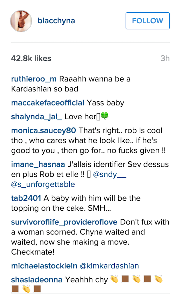 Blac Chyna Rob Kardashian Instagram comments 6