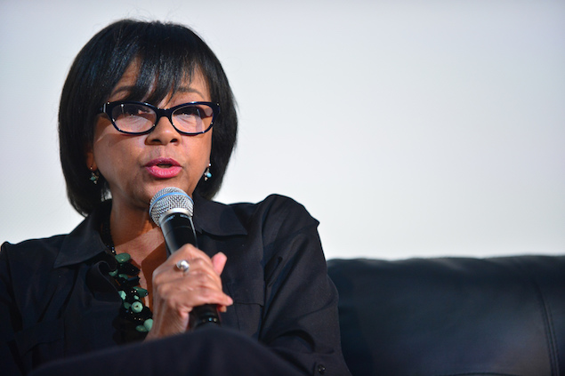 Cheryl Boone Isaacs attends a Conversation with President of the Academy of Motion Picture Arts & Sciences (AMPAS)