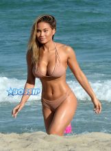 SplashNews Jason Derulo Daphne Joy nude thong bikini 50 cent's ex Miami