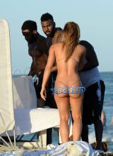 SplashNews Jason Derulo Daphne Joy nude thong bikini 50 cent's ex Miami