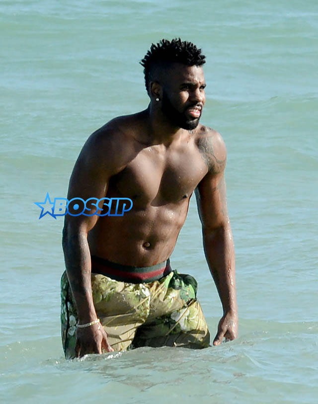 SplashNews Jason Derulo Daphne Joy  nude thong bikini 50 cent's ex Miami