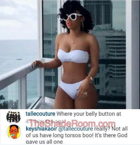 Keyshia Ka'oir's Belly Button Is Missing