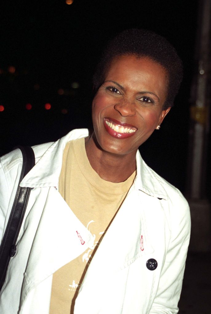 Janet Hubert exits the Westside Theater, NYC, after her play 'The Vagina Monologues' on April 19, 2002. Pictured: Janet Hubert Ref: SPL169562 190402 Picture by: Derek Storm / Splash News Splash News and Pictures Los Angeles: 310-821-2666 New York: 212-619-2666 London: 870-934-2666 photodesk@splashnews.com 