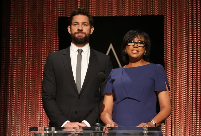 88th Oscars Nominations Announcement Featuring: John Krasinski, Cheryl Boone Isaacs Where: Academy Of Motion Picture Arts A, California, United States When: 14 Jan 2016 Credit: FayesVision/WENN.com