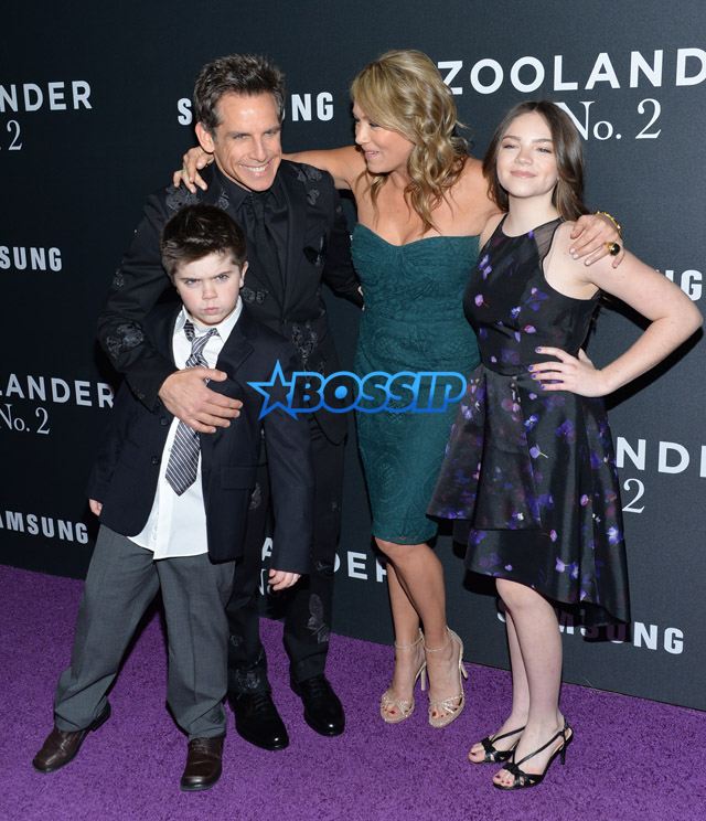 AP Images Zoolander Premiere Ben Stiller Christine Taylor son Quinlin daughter Ella