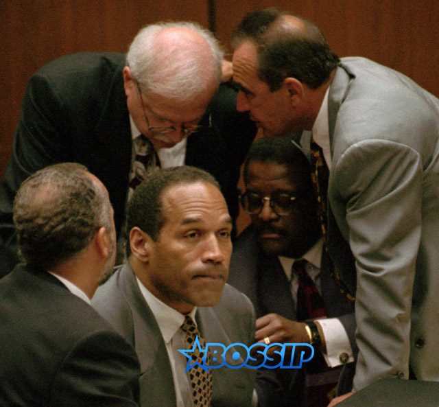 Tuesday, Aug. 29, 1995 in Los Angeles.(AP Photo/Myung J. Chun, Pool) OJ Simpson Johnnie Cochran Robert Shapiro