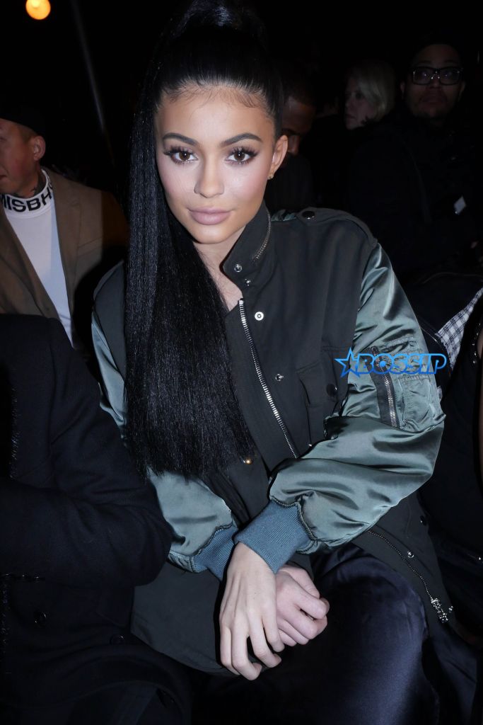 Kylie Jenner in the front row Alexander Wang show, Fall Winter 2016, New York Fashion Week, America - 13 Feb 2016 (Rex Features via AP Images)