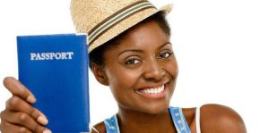 black woman traveler passport