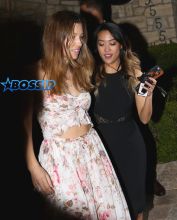 SplashNews Justin Timberlake & Jessica Biel attend the annual William Morris Endeavor pre-Oscar party at a private residence in Los Angeles.