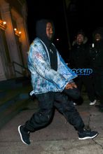AKM-GSI Kanye West jean jacket graffiti
