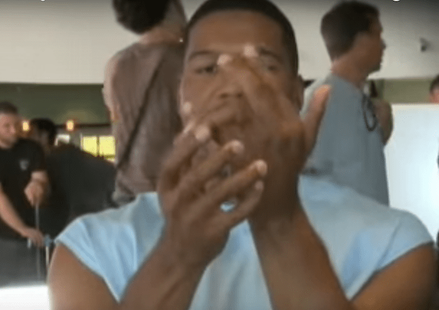 Michael Strahan fingers bend wrong
