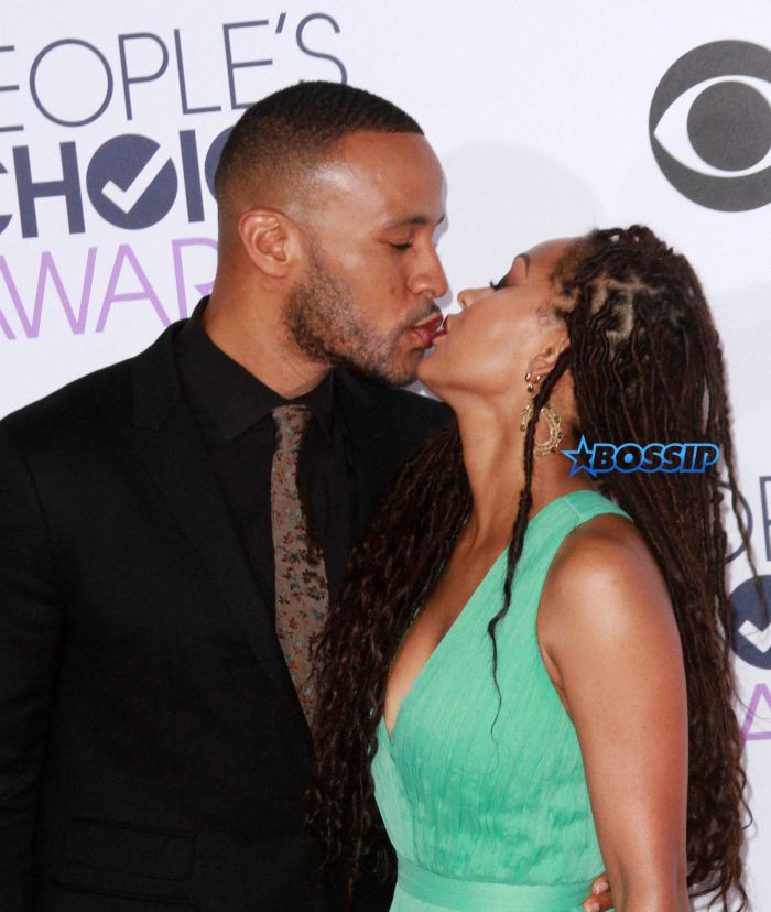People's Choice Awards 2016 held at the Microsoft Theatre L.A. Live - Arrivals Featuring: DeVon Franklin, Meagan Goode Where: Los Angeles, California, United States When: 06 Jan 2016 Credit: Adriana M. Barraza/WENN.com