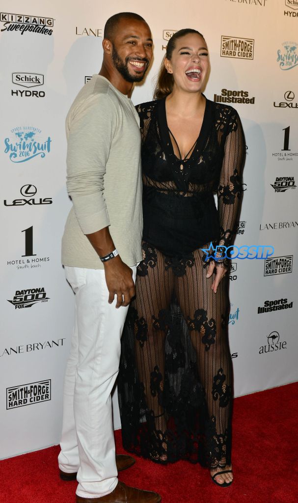Sports Illustrated Swimsuit 2016 Swim BBQ VIP at One Hotel - Arrivals Featuring: Justin Ervin, Ashley Graham Where: Miami Beach, Florida, United States When: 17 Feb 2016 Credit: Johnny Louis/WENN.com