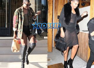 AKM-GSI EJ Johnson (Earvin johnson Jr) photographed shopping at Fred Segal and Barney's in shorts and knee high boots then clubbing in a dress