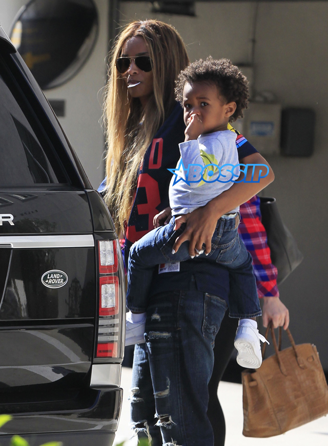 Ciara goes to the Lancer Dermatology Clinic in Beverly Hills with her son Future Wilburn on March 15, 2016. The singer recently got engaged to NFL quarterback Russell Wilson, who gave her a gigantic engagement ring. FameFlynet, Inc 