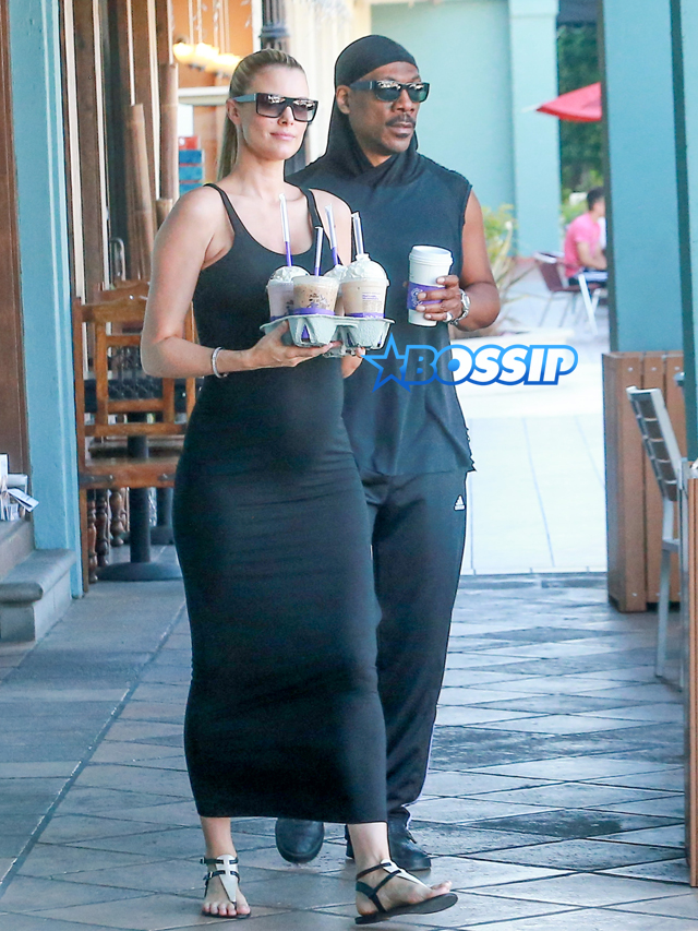 FameFlynetPictures Actor Eddie Murphy and his pregnant girlfriend Paige Butcher were spotted getting coffee in Studio City, California on February 29, 2016. 