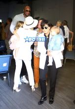 FameFlynetPictures Khloe Kardashian Lamar Odom Easter service at church Agoura Hills Kris Jenner MJ Penelope Mason Reign Disick Kourtney Kardashian Kris Jenner