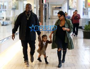 FameFlynetPictures Kim Kardashian West North West Kanye West Build A Bear Store Westfield Mall Culver City Birthday party