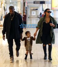 FameFlynetPictures Kim Kardashian West North West Kanye West Build A Bear Store Westfield Mall Culver City Birthday party