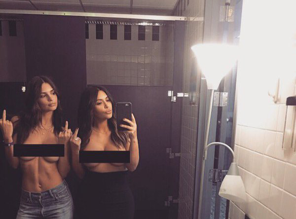 Kim Kardashian Emily Ratajkowski