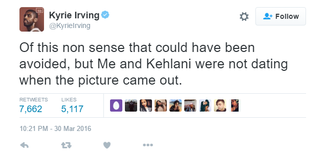 nba kyrie irving tweet