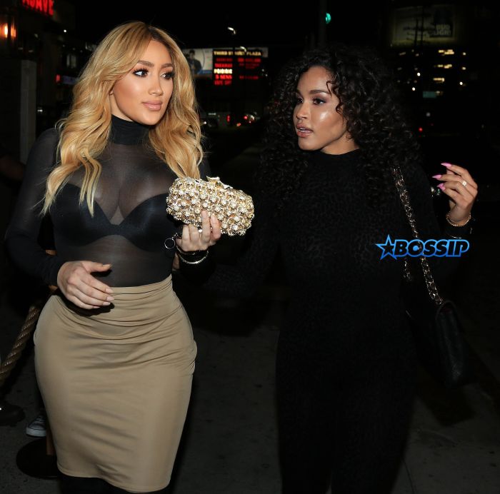 'Love & Hip Hop Hollywood' star Miss Nikki Baby and her girlfriend Rosa Acosta outside Toca Madera Restaurant in West Hollywood. The couple are seen kissing and holding hands as they enjoy a night out. Featuring: Miss Nikki Baby, Rosa Acosta Where: West Hollywood, California, United States When: 24 Mar 2016 Credit: Winston Burris/WENN.com