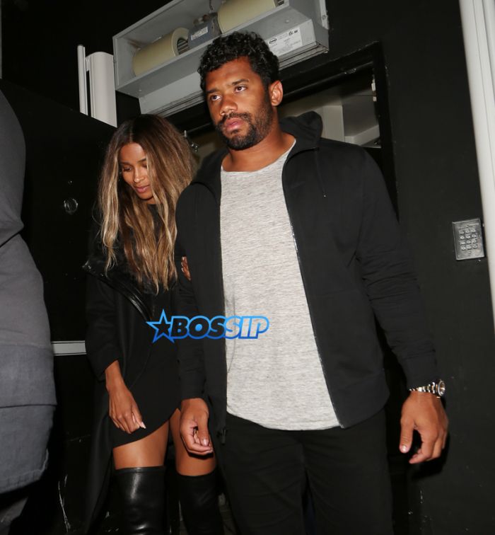 SplashNews Ciara and Russell Wilson Windy Nice Guy night out coupled up