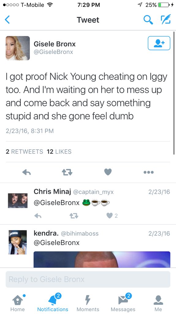 Nick Young Cheats Tweet