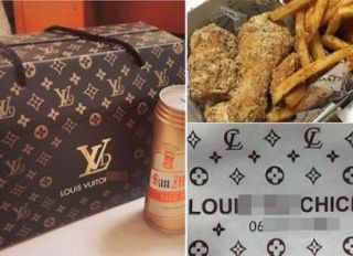 Louis Vuitton Chicken lawsuit image via Twitter