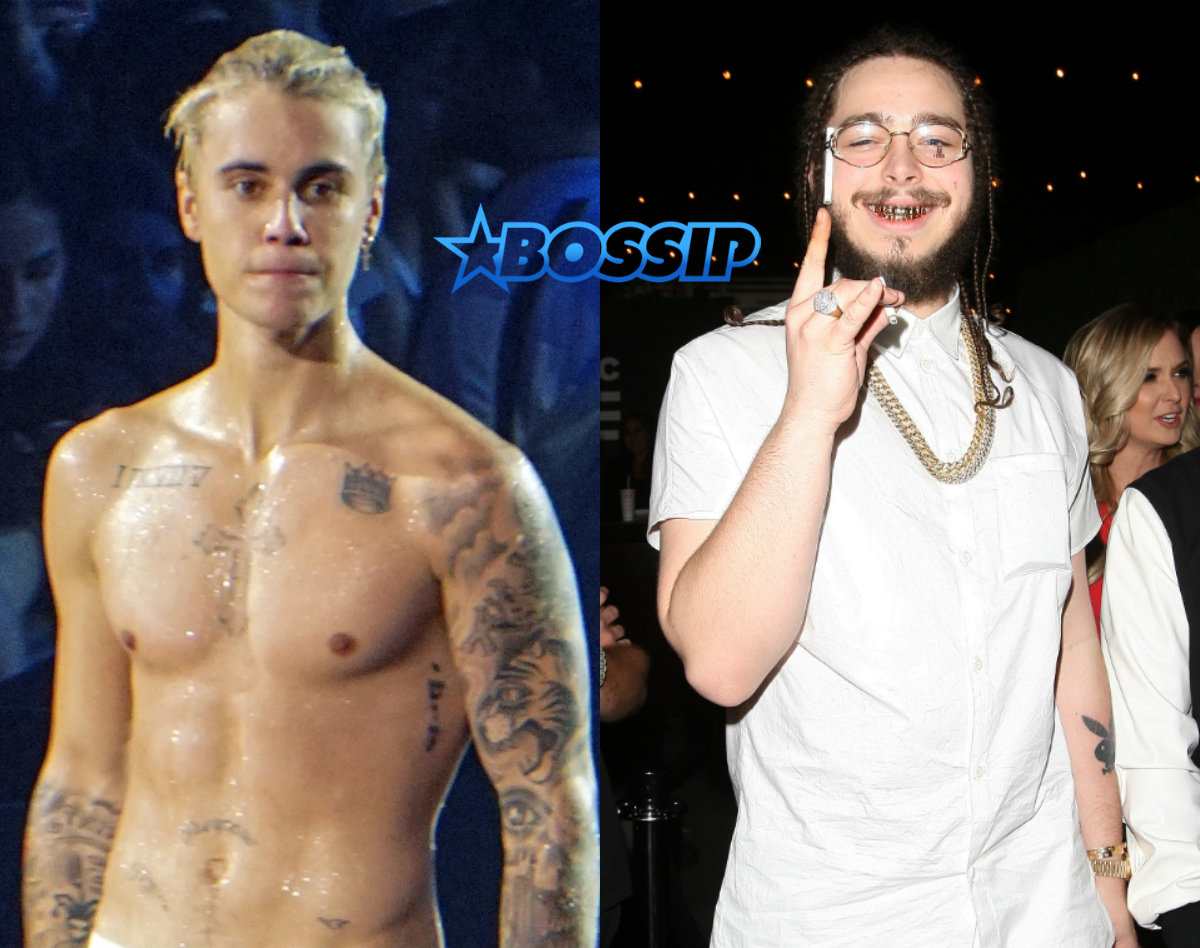 Post Malone Strangles Justin Bieber In A Houston Bossip