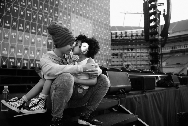 Beyonce.com Beyonce and Blue Ivy before Formation Tour kickoff