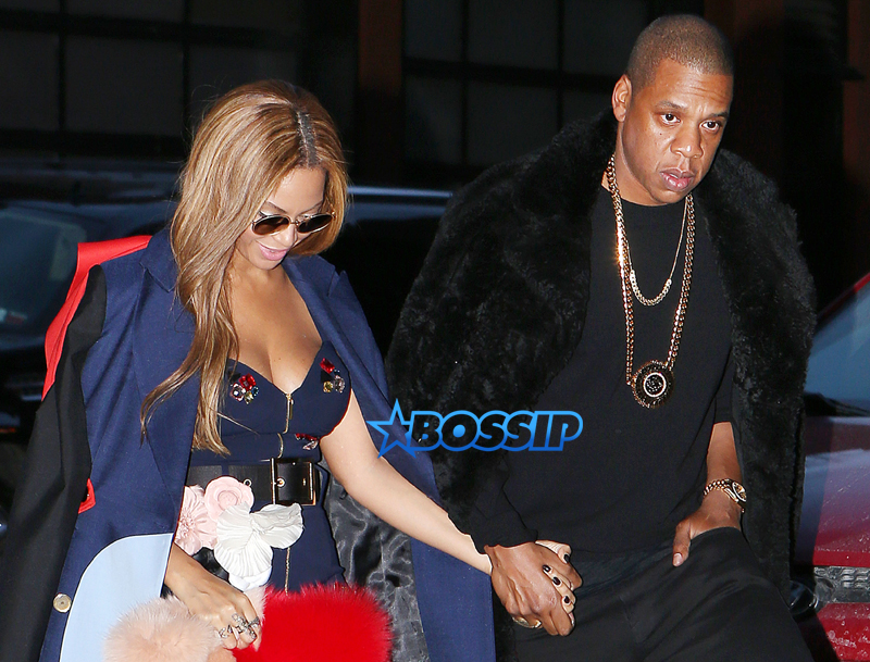 SplashNews Beyonce Jay Z NYC Kanye West fashion show fall 2015