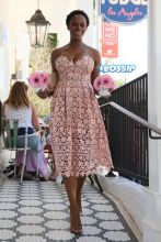 Tika Sumpter WENN Game Saver Lunch for Glamour Magazine