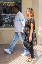 AKM-GSI Bobby Brown and pregnant wife Alicia Etheredge visit the doctor's office and shop in Beverly Hills