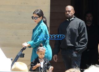 AKM-GSI Kim Kardashian West Kanye West North West Saint West Nobu Malibu Chrissy Teigen John Legend Baby Luna
