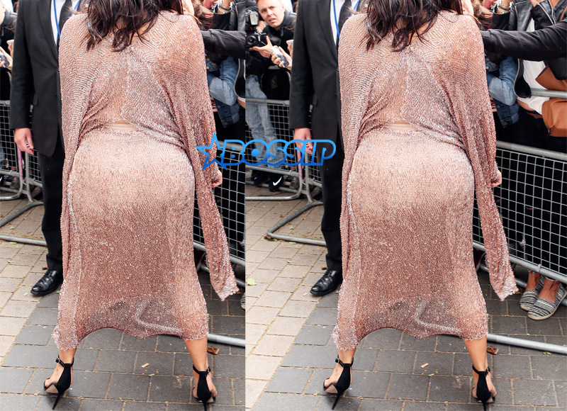 Splash News Kim Kardashian leaving Royal Geographical Society in London with partner, Kanye West, after attending a Conde Nast talk. Carla DiBello