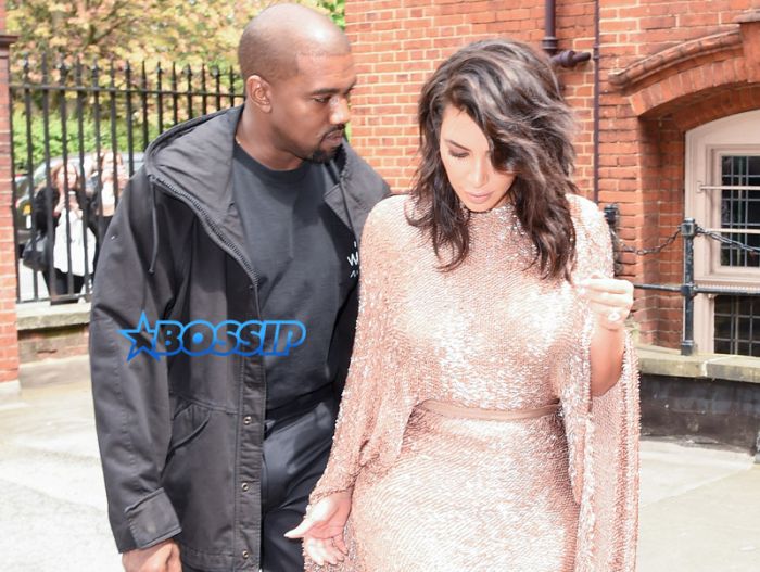SplashNews Kim Kardashian West and Kanye West Vogue Festival in London, England.