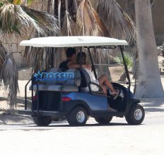 Singer Ciara, Seahawks quarterback Russell Wilson vacation in Cabo, Mexico with Ciara's son Future Wilburn on May 29, 2016. pool FameFlynet