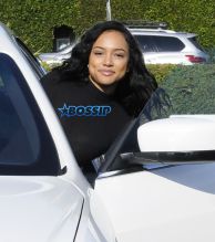 Fame Flynet Pictures Christina Milian and Karrueche Tran shopping and lunch at Fred Segal in West Hollywood, California on May 24, 2016.