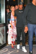 FameFlynet Pictures Couple Beyonce Knowles and Jay-Z dinner at Del Posto in New York City, New York on May 24, 2016. holding hands