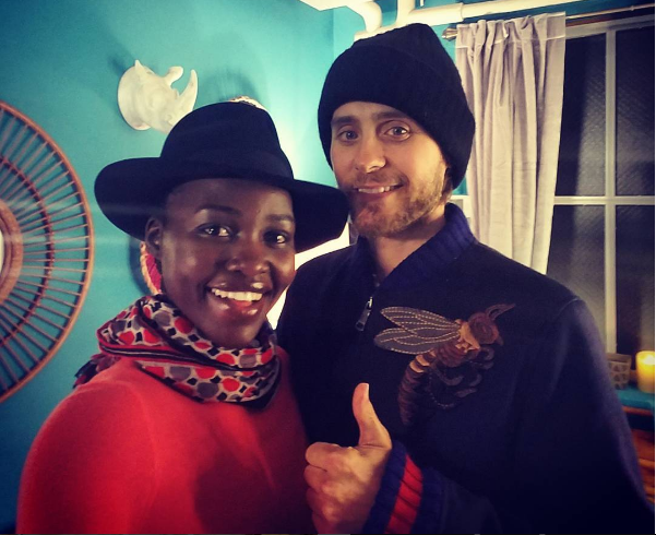 Instagram Lupita Nyong'o and Jared Leto backstage at Eclipsed