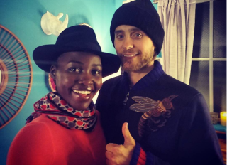 Instagram Lupita Nyong'o and Jared Leto backstage at Eclipsed