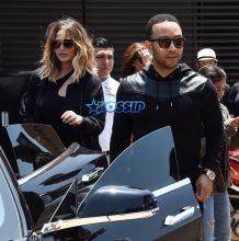 SplashNews Kim Kardashian West Kanye West North West Saint West Nobu Malibu Chrissy Teigen John Legend Baby Luna