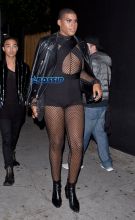 SplashNews EJ Johnson bodysuit fishnets possible boyfriend