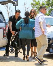 SplashNews Kim Kardashian West Kanye West North West Saint West Nobu Malibu Chrissy Teigen John Legend Baby Luna