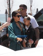 WENN North cried Kim Kardashian West Kanye West North West Saint West Nobu Malibu Chrissy Teigen John Legend Baby Luna