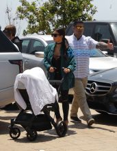 WENN Kim Kardashian West Kanye West North West Saint West Nobu Malibu Chrissy Teigen John Legend Baby Luna